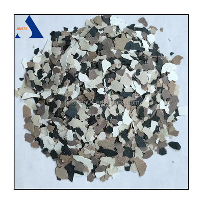 Fibras de revestimento de pavimentos de cor epoxi Fibras de vinil duro para revestimento de pavimentos