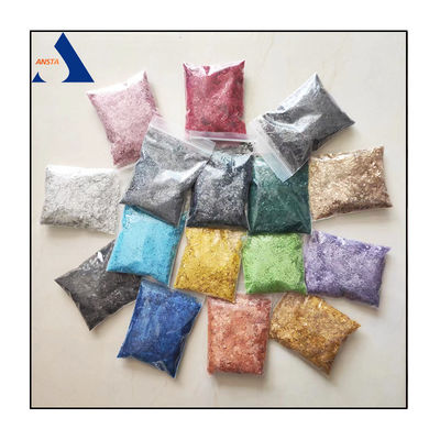 Fibras de cor para pintura, Fibras de mica tingidas para piso epoxi