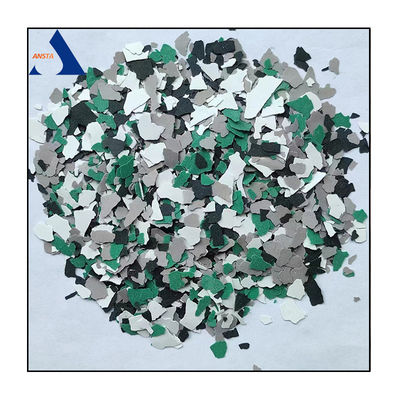Revestimento líquido de cores misturadas Fichas de rocha compostas para decoração Flocos de piso epoxi