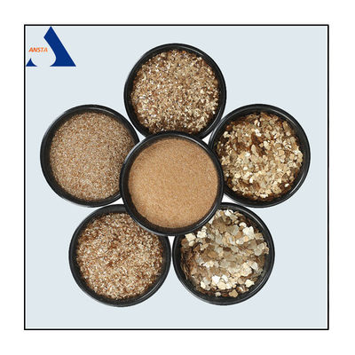 Flogopita Flogopita China Exportador Fornecimento Flocos de Mica Dourada