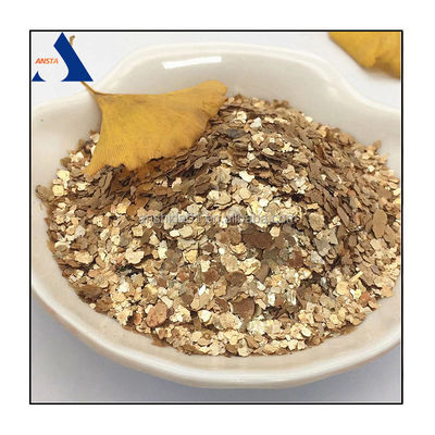 Mica de ouro calcinada Mica de ouro para decoração