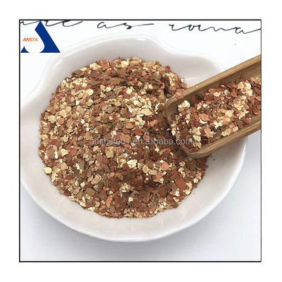 1-3mm 2-4mm Flogopite Mica Flakes 20mesh Golden Flakes 40mesh Calcined Mica Flakes