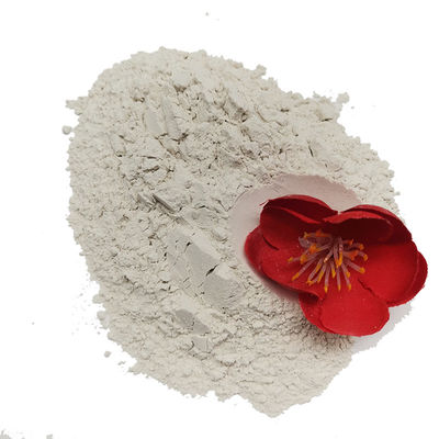 Aceitação da amostra de bentonita de sódio em pó branco para perfuração