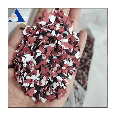 3-5mm Vinyl Flake Chips 3-5mm para o método de aplicação de spray de tinta de piso epoxi