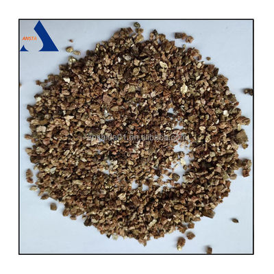 Livre de amianto 3-6mm Vermiculite esfoliado 4-8mm Vermiculite dourado expandido Competitivo