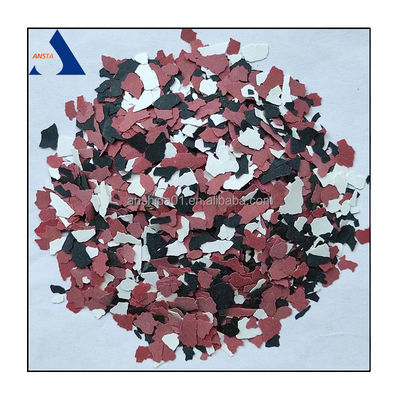 Decoração de interiores 3-5mm Vinyl Flakes Chips de rocha composta com Floor Flakes Epoxy