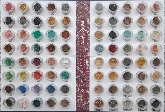 Revestimento de borracha de pedra composta decorativa chips de piso epoxi 3-6 mm de Hebei
