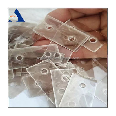 Placa transparente Mica para indicadores de nível de água em tamanhos e formas personalizáveis