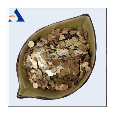 Flogopita Flogopita China Exportador Fornecimento Flocos de Mica Dourada