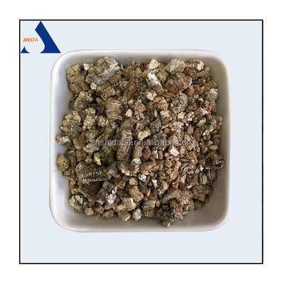 Asbesto livre Cor dourada 3-6 mm Vermiculita expandida para agricultura/horticultura