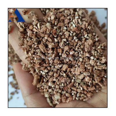 Asbesto livre Cor dourada 3-6 mm Vermiculita expandida para agricultura/horticultura