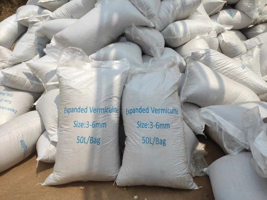 Vermiculita dourada de 3-6 mm para horticultura expandida para agricultura e criação de animais