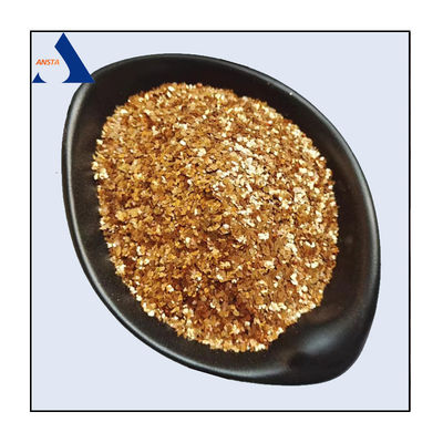 Mica em flocos para utilização de tintas Fornecimento de Mica em flocos de ouro desidratado calcinado