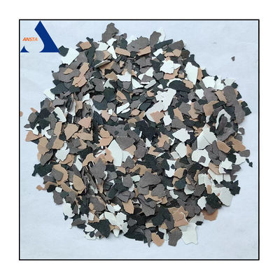 Chips de cores compostas Flocos de tinta decorativa para revestimento de edifícios Pavimento epoxi misturado
