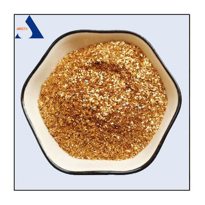 Mica em flocos para utilização de tintas Fornecimento de Mica em flocos de ouro desidratado calcinado